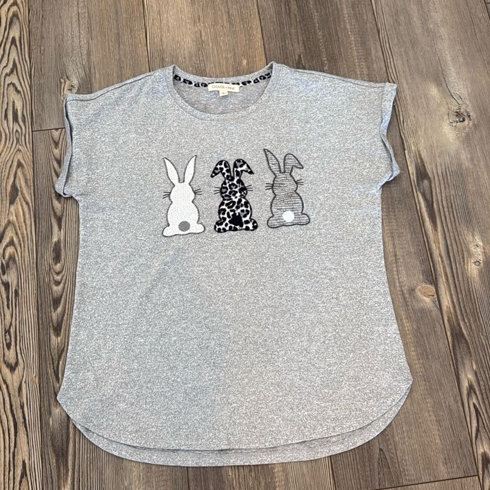 Clover + Pine 3 Patterned Rabbit Tee